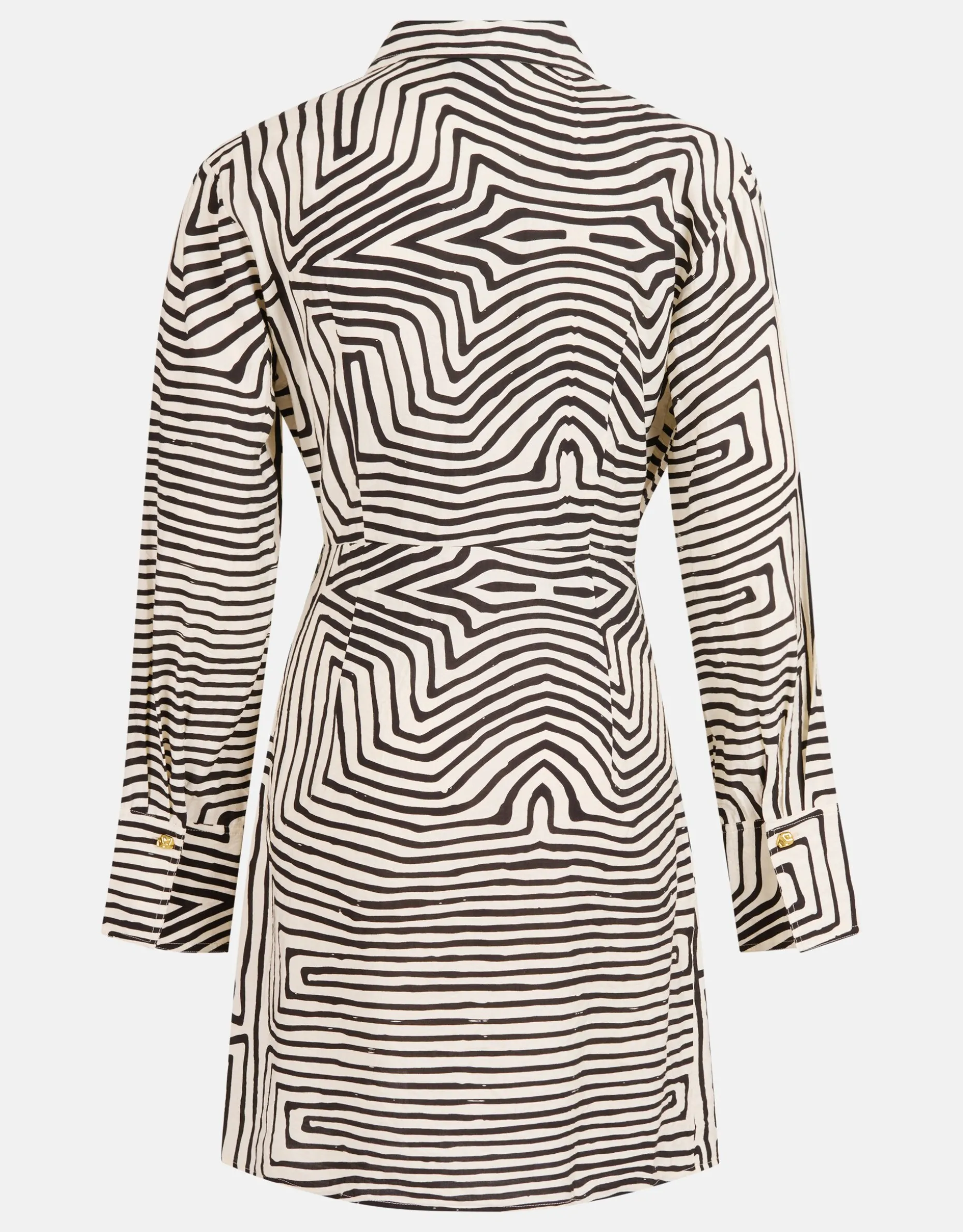 Twisted Buckle Jurk Gebroken Wit