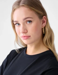 Twisted Hoop Oorbellen Goud