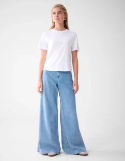 Ultra Wide Leg Fit Jeans Blauw By Lonneke