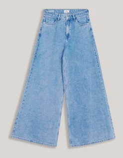 Ultra Wide Leg Fit Jeans Blauw By Lonneke