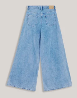 Ultra Wide Leg Fit Jeans Blauw By Lonneke