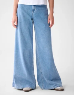 Ultra Wide Leg Fit Jeans Blauw By Lonneke