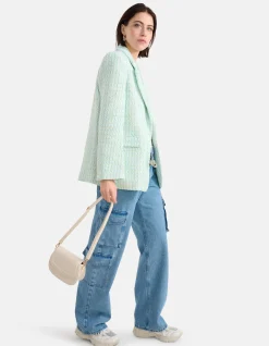 Vegan Leren Tas Gebroken Wit