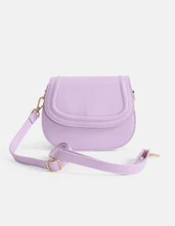 Vegan Leren Tas Lichtpaars