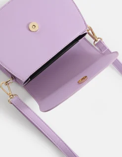 Vegan Leren Tas Lichtpaars