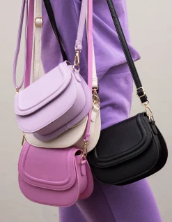 Vegan Leren Tas Lichtpaars