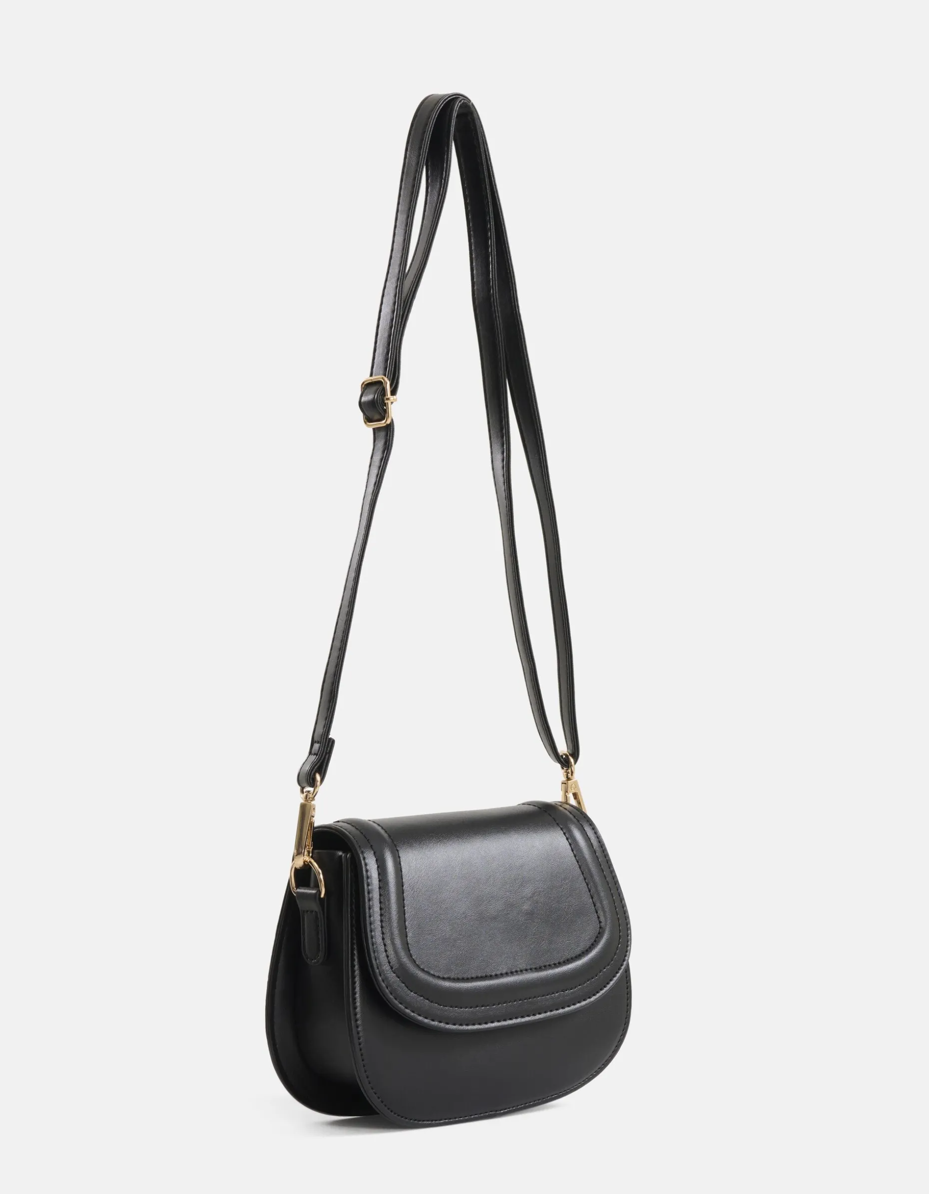 Vegan Leren Tas Zwart