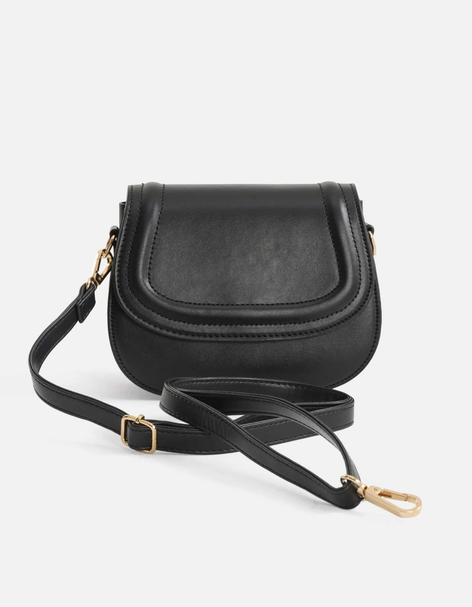 Vegan Leren Tas Zwart