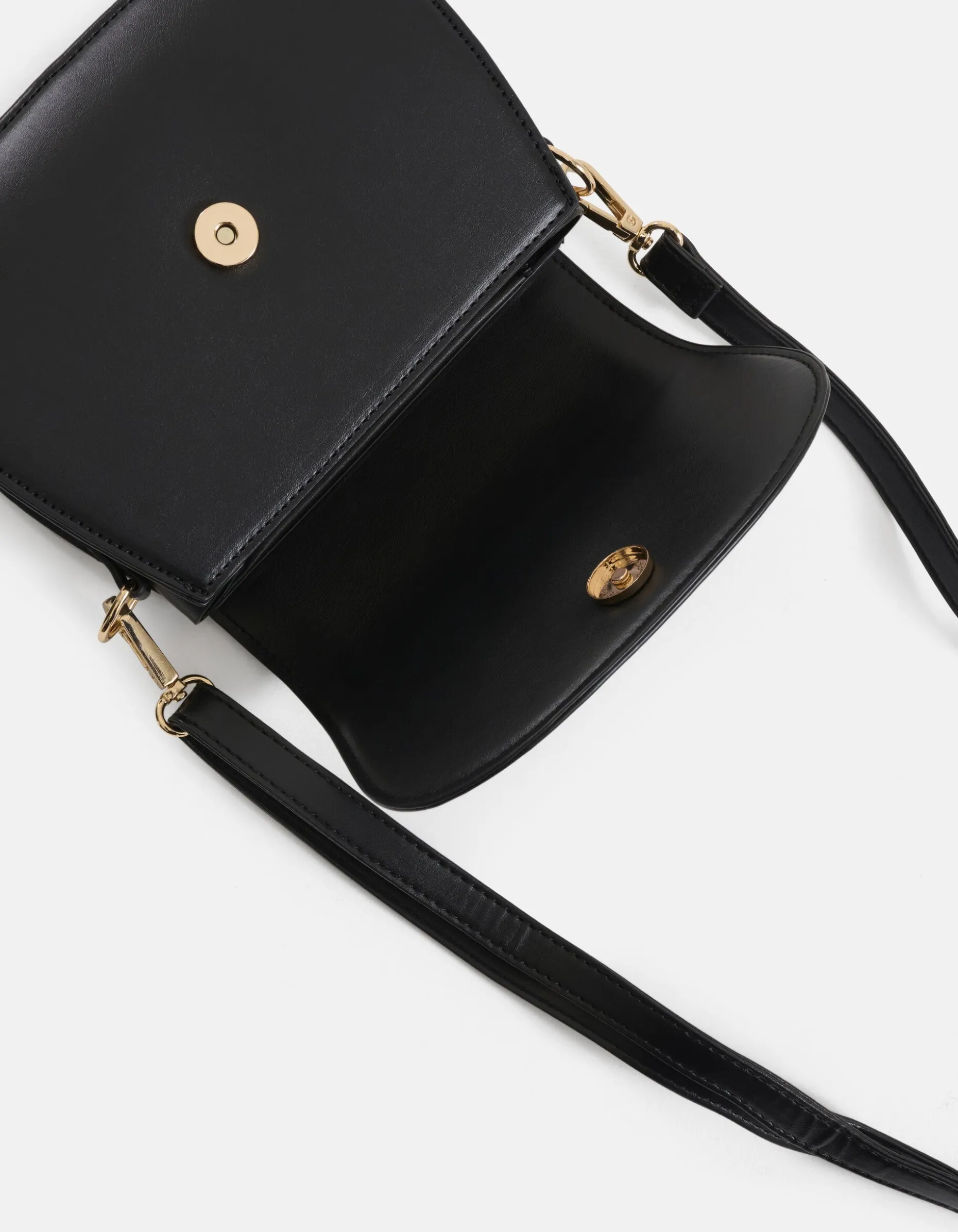 Vegan Leren Tas Zwart