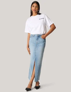 Velvet Artwork T-Shirt Wit