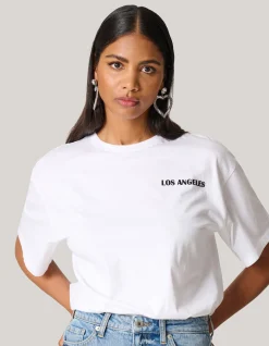 Velvet Artwork T-Shirt Wit