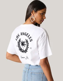 Velvet Artwork T-Shirt Wit