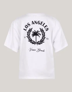 Velvet Artwork T-Shirt Wit