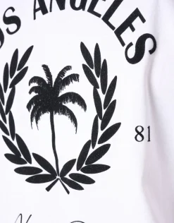 Velvet Artwork T-Shirt Wit