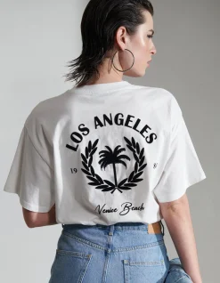 Velvet Artwork T-Shirt Wit