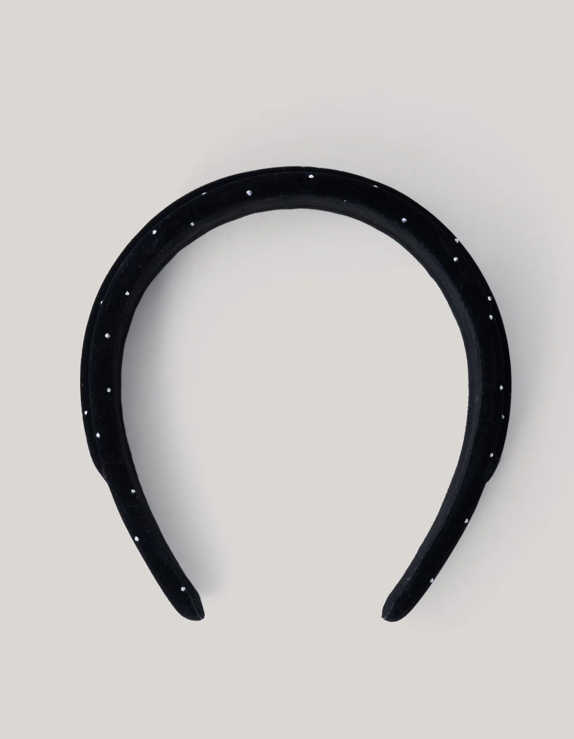 Velvet Studs Haarband Zwart