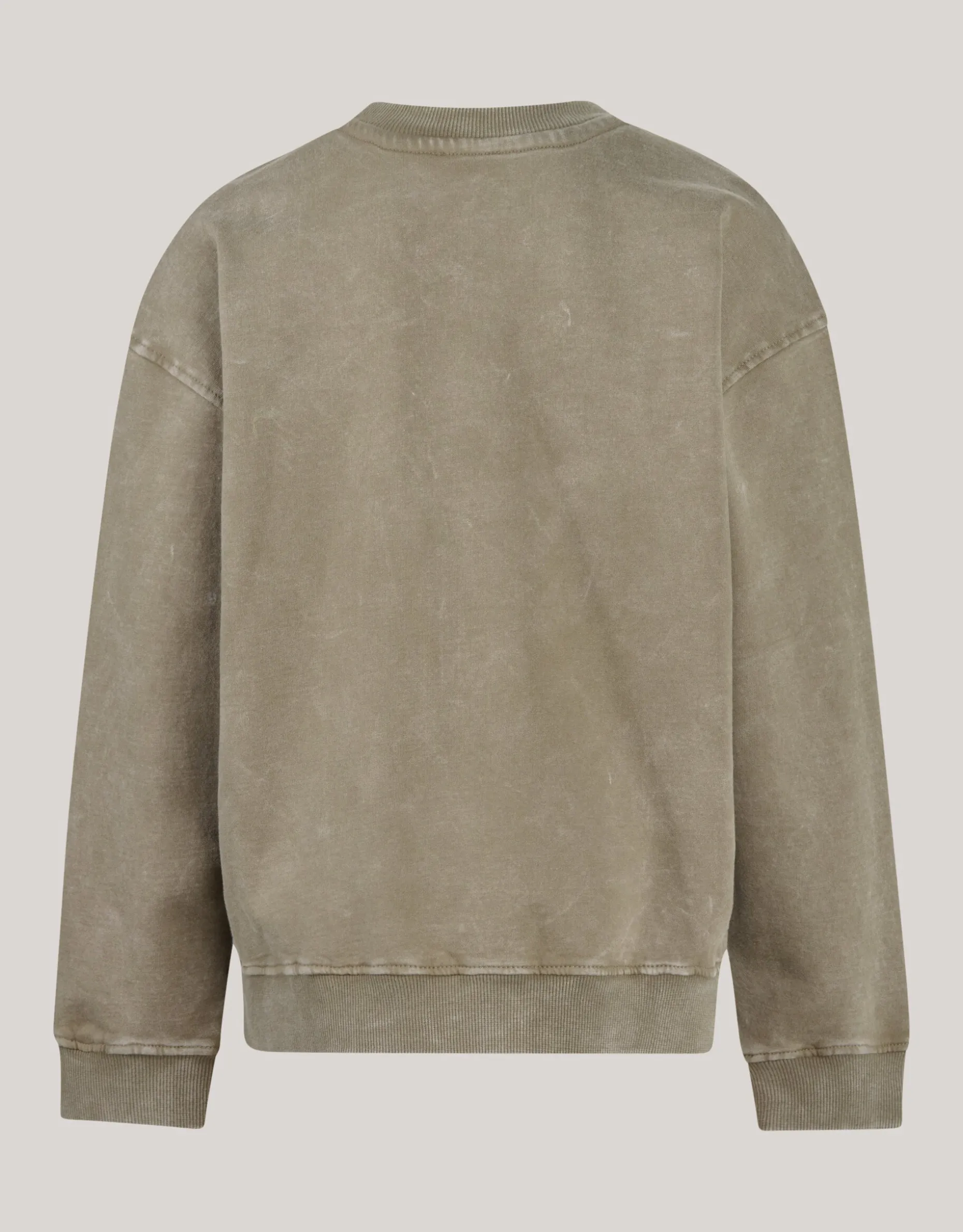 Washed Artwork Sweater Khaki