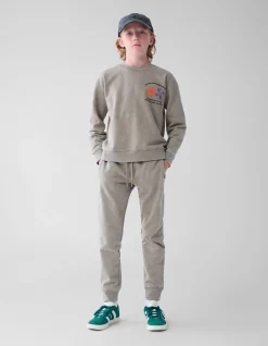 Washed Artwork Sweater Taupe