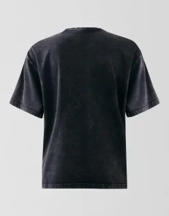 Washed Artwork T-shirt Donkergrijs