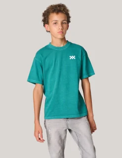 Washed Artwork T-shirt Groen