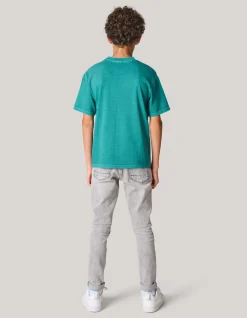 Washed Artwork T-shirt Groen