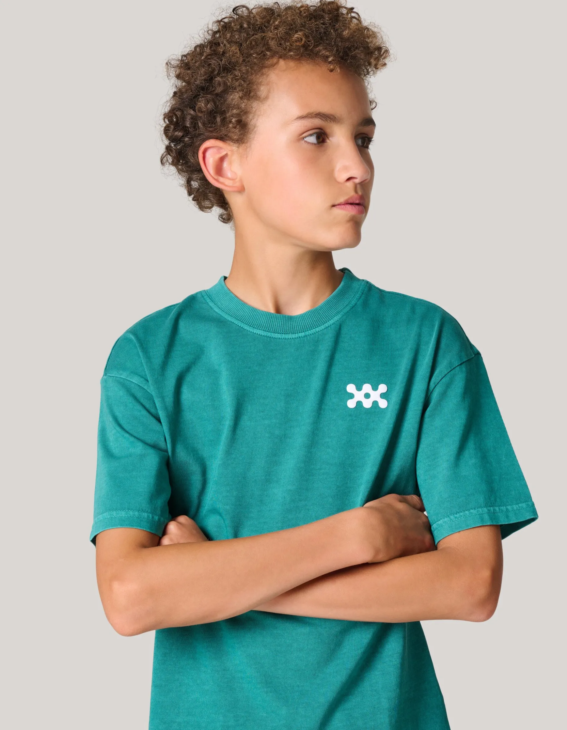 Washed Artwork T-shirt Groen