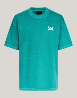 Washed Artwork T-shirt Groen