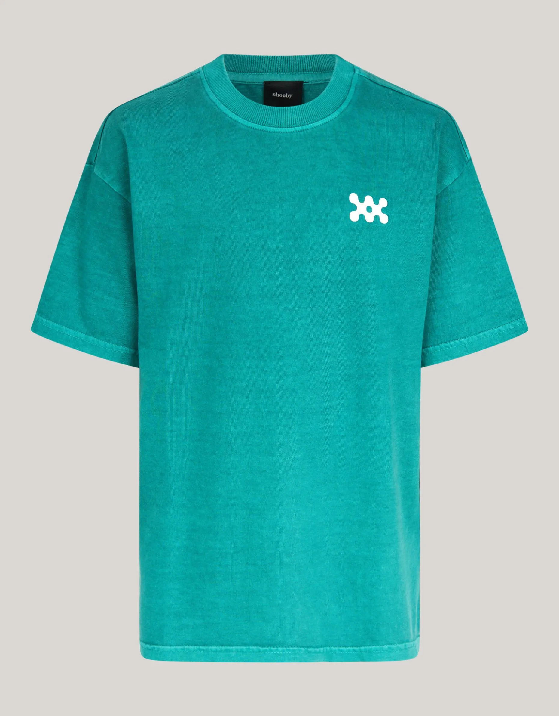 Washed Artwork T-shirt Groen