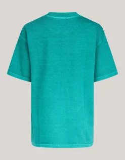 Washed Artwork T-shirt Groen
