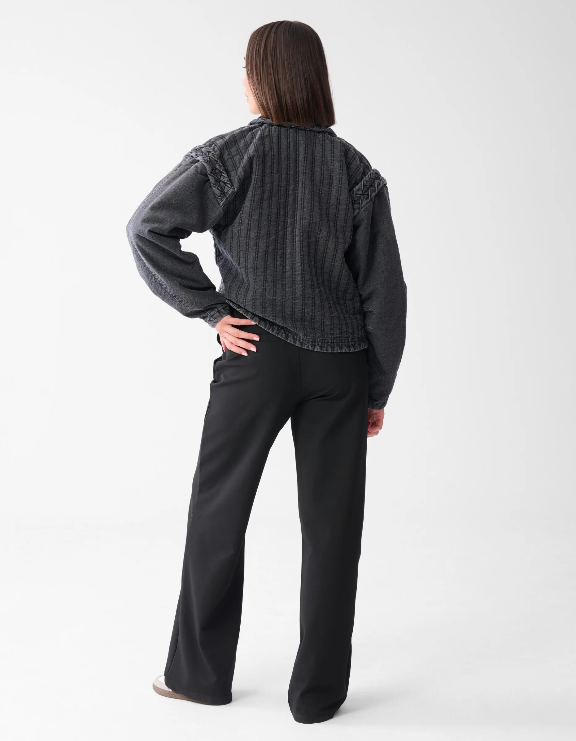 Washed Braided Jack Dokergrijs