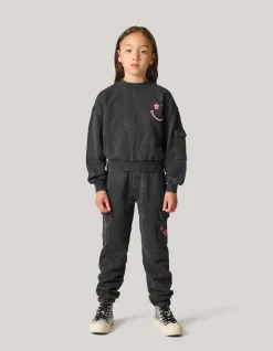 Washed Cargo Broek Grijs