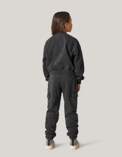 Washed Cargo Broek Grijs