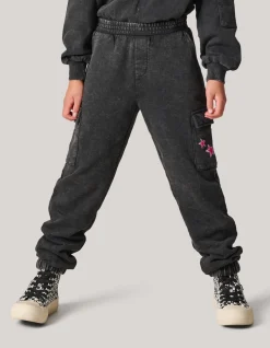 Washed Cargo Broek Grijs