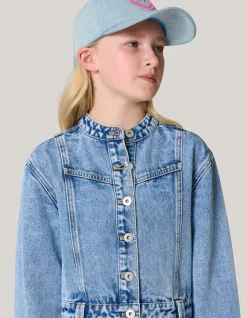 Washed Denim Jurk Blauw