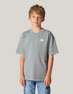 Washed Logo T-shirt Donkergrijs