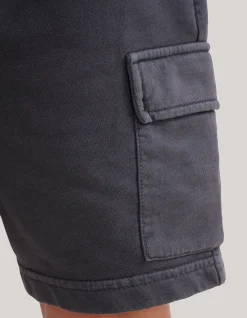 Washed Short Donkergrijs