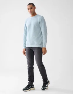 Washed Straight Fit Jeans Zwart L32