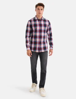 Washed Straight Fit Jeans Zwart L34