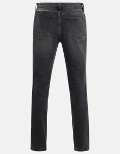 Washed Straight Fit Jeans Zwart L34