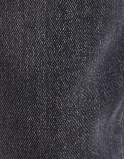 Washed Straight Fit Jeans Zwart L34