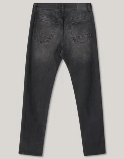 Washed Tapered Fit Jeans Zwart L32