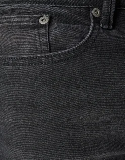 Washed Tapered Fit Jeans Zwart L32