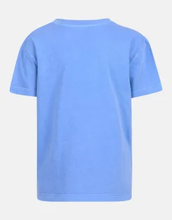 Washed T-shirt Blauw