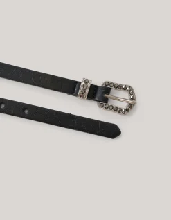 Western Strass Riem Zwart