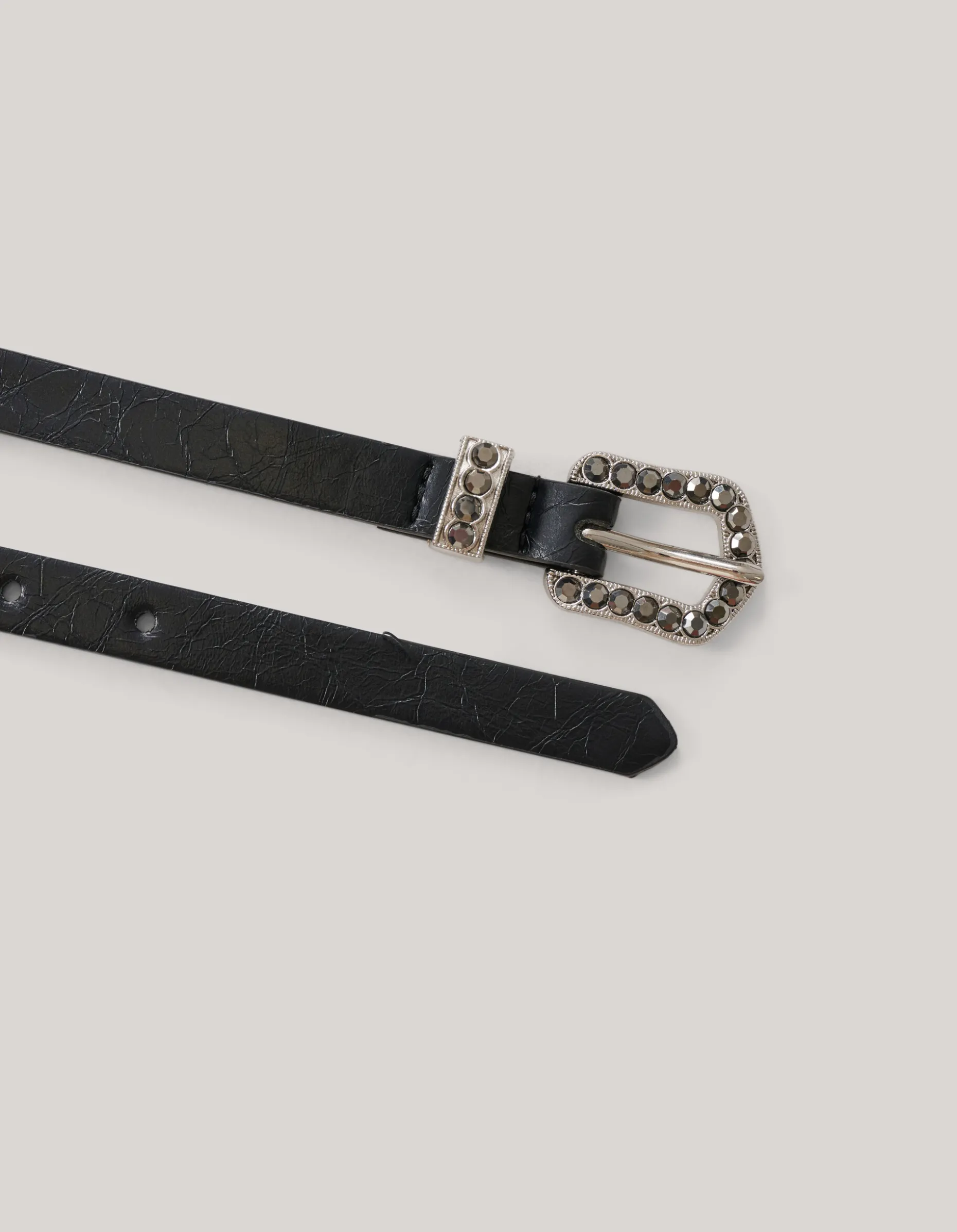 Western Strass Riem Zwart