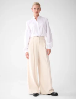 Wide Leg Broek Gebroken Wit By Lonneke