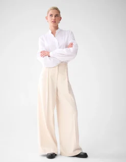 Wide Leg Broek Gebroken Wit By Lonneke