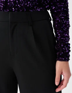 Wide Leg Broek Zwart