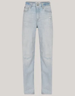 Wide Leg Fit Jeans Bleached By Fred