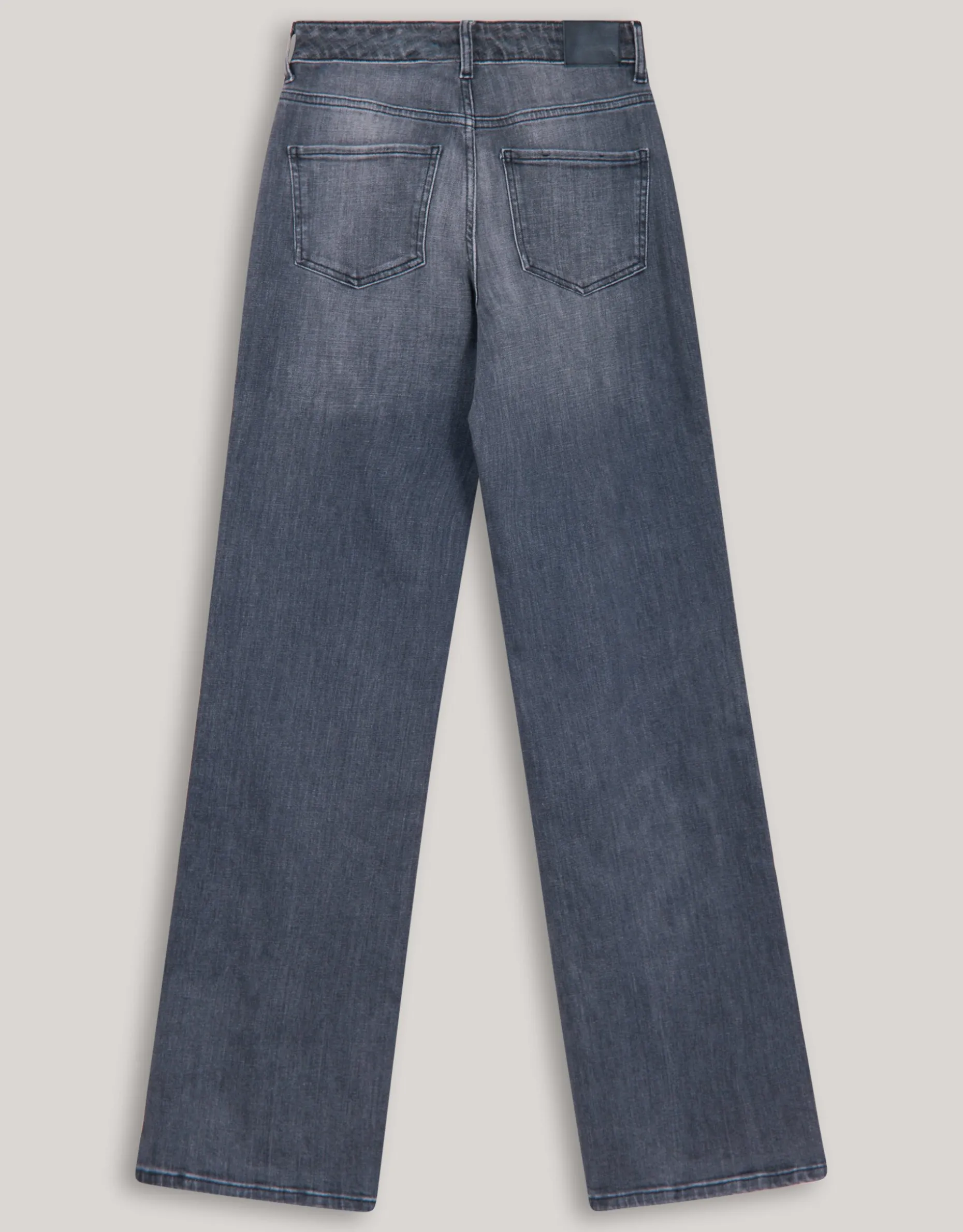 Wide Leg Fit Jeans Extra Long Donkergrijs